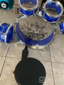 img 8 attached to ToyVelt 12 Piece Kids Jazz Drum Set - Stimulate Creativity & Rock Out With Little Rockstar Kit!