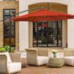 10ft patio umbrella with infinite tilt and resilient recycled fabric canopy: perfect addition to your outdoor living space logo