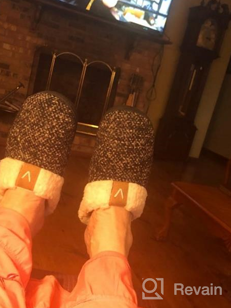 img 1 attached to Cozy Memory Foam Slippers For Women With Fuzzy Plush Fleece Lining, Comfortable House Shoes For Indoor And Outdoor Use, Anti-Skid Sole For Winter Warmth review by Will Randles