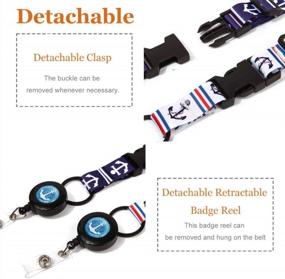 img 3 attached to Get Cruise Ready With MNGARISTA Lanyards - Adjustable, Retractable And Waterproof With 2-Pack ID Badge Holder For All Cruise Ships Key Cards