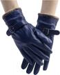 stay warm and fashionable with ayliss women's cashmere lined leather mittens for winter driving logo