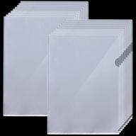 18 пластиковых папок формата a4 letter - leobro прозрачные конверты для документов, карманы для документов и папки для проектов 12,2 x 8,6 дюймов логотип