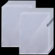 18 pack a4 letter size plastic folders - leobro transparent document sleeves for paper, project pockets & project folders 12.2”x 8.6” logo