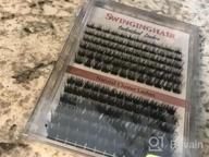 img 1 attached to Soft And Wispy Lash Clusters - 60 Pcs D Curl Individual Eyelash Extensions With Reusable Clusters, 10-16Mm False Eyelashes For At-Home DIY Application (SWA-60-D-10-16Mm) review by Richard Jarvis