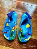 img 1 attached to ANLUKE Kids Water Shoes - Barefoot Aqua Socks For Boys And Girls, Fast-Drying Beach, Swim, And Outdoor Sports Shoes For Toddlers review by Tricia Rosinski