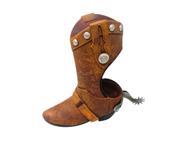 🤠 hilarious home's cowboy boot bathroom accessory: novelty toilet brush holder for western-cowboy décor! logo