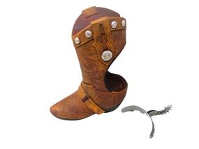 img 2 attached to 🤠 Hilarious Home's Cowboy Boot Bathroom Accessory: Novelty Toilet Brush Holder for Western-Cowboy Décor!