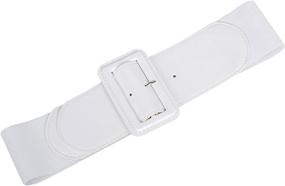 img 1 attached to Elegant Elastic Stretch Buckle Belts: Must-Have Women's Accessories for Ladies