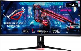 img 3 attached to ASUS XG349C Gaming Monitor: Ultra Wide 3440X1440P Display with 180Hz refresh rate, Height and Swivel Adjustment, Blue Light Filter, Flicker-Free Technology, HDMI Connectivity, IPS Panel and HD Resolution.