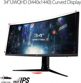 img 2 attached to ASUS XG349C Gaming Monitor: Ultra Wide 3440X1440P Display with 180Hz refresh rate, Height and Swivel Adjustment, Blue Light Filter, Flicker-Free Technology, HDMI Connectivity, IPS Panel and HD Resolution.