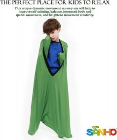 img 3 attached to Dynamic Movement Sensory Sox For Kids 6-9 Years - Updated Version, Medium, 47''LX27''W Green By Sanho