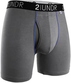 img 2 attached to Men'S 2UNDR Swing Shift 6" Boxer Brief Underwear Limited Edition Colors