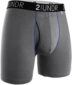 img 3 attached to Men'S 2UNDR Swing Shift 6" Boxer Brief Underwear Limited Edition Colors