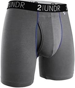 img 1 attached to Men'S 2UNDR Swing Shift 6" Boxer Brief Underwear Limited Edition Colors