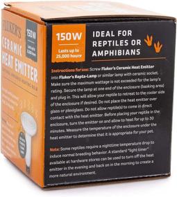 img 2 attached to 🦎 Enhance Reptile Care with Fluker's Ceramic Heat Emitter: Optimum Heat Control for Your Cold-Blooded Companions