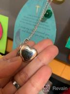 img 1 attached to Personalized 925 Sterling Silver Forever In My Heart Locket Necklace - Holds Pictures | Photo Picture Locket Necklace for Women & Girls review by Rob Sanchez