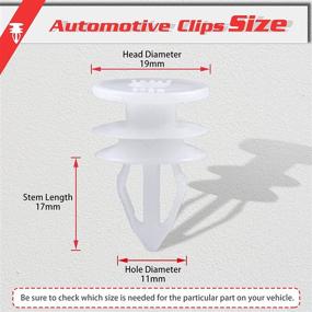 img 3 attached to 🔧 20Pcs OEM Replacement Door Trim Panel Retainer Clips Fasteners Rivets Pins for GMC Envoy Chevy Trailblazer Suburban Silverado - 10357004, 10360625, 15095067, 15155113