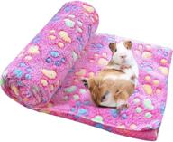 🐾 soft warm pet fleece blanket cover mat for spring fever hamster guinea pig rabbit dog cat chinchilla hedgehog and other small animals, deluxe hideout cage accessorie logo