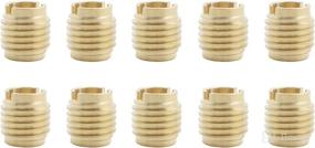 img 4 attached to 🔩 Premium 10-Pack Brass Dual-Threaded Insert: Ideal for Wooden Tap Handles & Homebrew Hardware