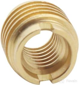 img 2 attached to 🔩 Premium 10-Pack Brass Dual-Threaded Insert: Ideal for Wooden Tap Handles & Homebrew Hardware