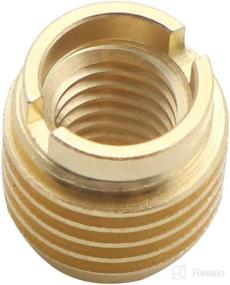 img 3 attached to 🔩 Premium 10-Pack Brass Dual-Threaded Insert: Ideal for Wooden Tap Handles & Homebrew Hardware