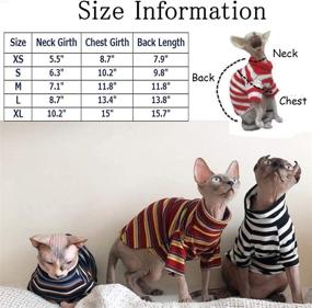 img 3 attached to Bonaweite Hairless T Shirt Breathable Peterbald Cats , Apparel