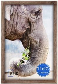 img 4 attached to RPJC 11X17 Inch Soild Wood Poster Frames For Wall Mounting Hanging Picture Frame Carbonized