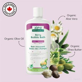 img 3 attached to 🛀 Aleva Naturals Bubble Bath - Long Lasting Moisture for Sensitive Skin | Natural & Organic Ingredients | Fresh Berry Scent | 8 Fl Oz | For Newborn Babies & Toddlers