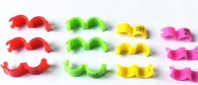 img 1 attached to 🐦 Freen-p 2.7mm-5mm Numbered 1-100 Plastic Bird Leg Bands, 100pcs: Parrot, Finch, Canary Snap Clips