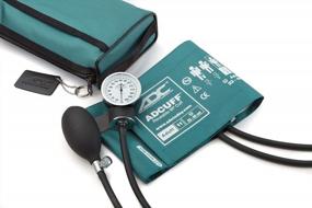 img 2 attached to ACCURATE READINGS ON THE GO: ADC 768-11ATL Prosphyg 768 Pocket Aneroid Sphygmomanometer Bundle With Nylon Blood Pressure Cuff And Carrying Case In Trendy Teal For Adults