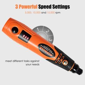 img 1 attached to Goplus Cordless Rotary Tool Kit With 40 Accessories, Li-Ion 3-Speed USB Charging Multi-Purpose Set For Nail Polishing, Cutting Wood Carving Engraving And Polishing