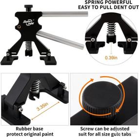 img 2 attached to 🔧 TOPPDR TOOL Paintless Dent Repair Kit: Complete Car Dent Removal and Hail Damage Repair Solution with Dent Lifter, Glue Gun, and Glue Sticks