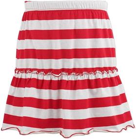 img 4 attached to 👧 Cotton Ruffle Scooter for Girls – Skirts & Skorts by Kid Nation