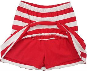 img 3 attached to 👧 Cotton Ruffle Scooter for Girls – Skirts & Skorts by Kid Nation