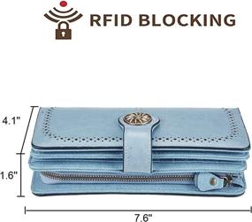 img 2 attached to Travelambo Capacity Blocking Genuine Leather Women's Handbags & Wallets ~ Wallets