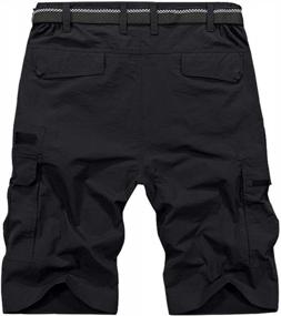 img 3 attached to Toomett Men'S Quick Dry Hiking Cargo Shorts For Outdoor Adventures - Travel, Fishing, Lightweight & Casual