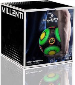 img 2 attached to Millenti Knuckle-It Pro Soccer Ball - Size 5 Club Training & Match Ball With Easy Tracking Design