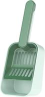 🐱 meren cat litter scooper: convenient holder, deep shovel, large capacity, and cute design logo