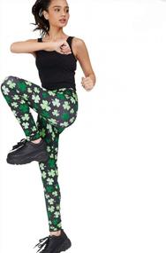 img 1 attached to Women'S Shamrock Leggings For St. Patrick'S Day - Teen Girls & Adults
