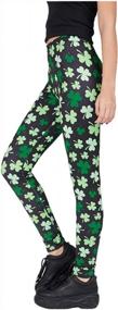 img 4 attached to Women'S Shamrock Leggings For St. Patrick'S Day - Teen Girls & Adults