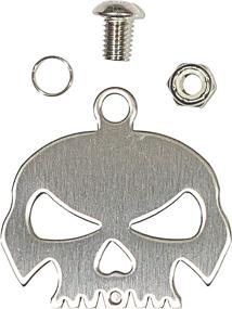 img 2 attached to 🏍️ Kustom Cycle Parts Universal Stainless Steel Skull Bell Hanger - Bolt and Ring Included (Bell Not Included). Fits all Harley Davidson Motorcycles & More! Proudly MADE IN THE USA!