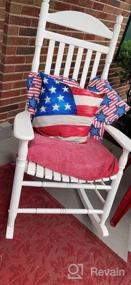 img 7 attached to AENEY Set Of 4 Patriotic Pillow Covers 18X18 - American Flag, Stars And Stripes Throw Pillow Cases For 4Th Of July, Memorial Day, Independence Day Decorations, Love America Pillows A373-18