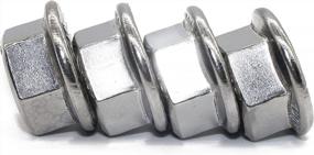 img 1 attached to 5 PCS 1/2-13 Fullerkreg 18-8 Stainless Steel Serrated Flange Nuts