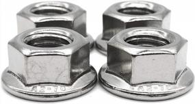 img 2 attached to 5 PCS 1/2-13 Fullerkreg 18-8 Stainless Steel Serrated Flange Nuts