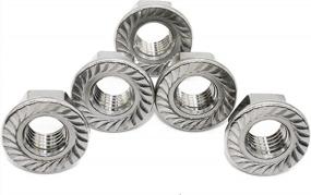img 3 attached to 5 PCS 1/2-13 Fullerkreg 18-8 Stainless Steel Serrated Flange Nuts