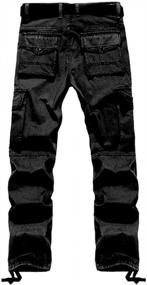 img 1 attached to AKARMY Relaxed Fit Cotton Twill Cargo Pants For Men - Ideal For Outdoor Hiking And Combat
