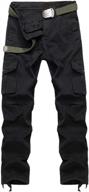 akarmy relaxed fit cotton twill cargo pants for men - ideal for outdoor hiking and combat logo
