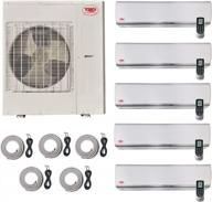 ymgi five zone ductless mini split air conditioner with heat pump: 51000 btu and easy wall mount installation kit logo