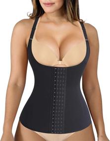 img 4 attached to Transform Your Body With Eleady Waist Trainer Cincher - Adjustable Underbust Corset For Weight Loss And Sports Performance
