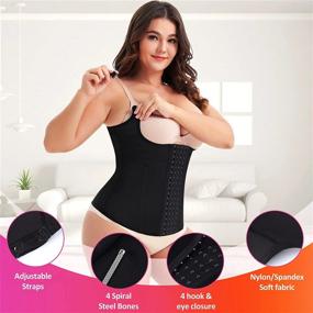 img 1 attached to Transform Your Body With Eleady Waist Trainer Cincher - Adjustable Underbust Corset For Weight Loss And Sports Performance